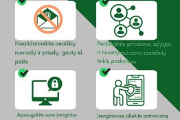 Policija prognozuoja galimas grėsmes ir pateikia patarimus kaip nuo jų apsisaugoti.