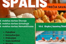 Numatomų AJC veiklų planas. 2022 m. spalio III sav.