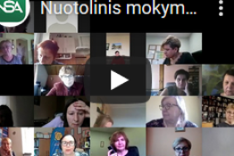 NŠA nuotolinis mokymas. Švietimo centrų ir švietimo pagalbos tarnybų geroji patirtis