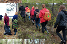 Žygis į klampią pelkę su atviro jaunimo centro jaunimu