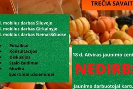 Numatomų AJC veiklų planas. 2022 m. lapkričio III sav.