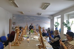 Žingsnis po žingsnio neįprasto žiemos peizažo piešimas