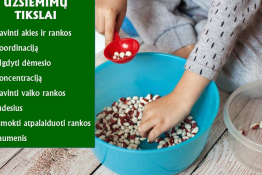 Kviečiame pirmų klasių mokinius į praktinius smulkiosios motorikos lavinimo užsiėmimus.