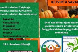 Numatomų AJC veiklų planas. 2022 m. lapkričio IV sav.