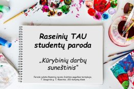 Raseinių TAU studentų paroda
